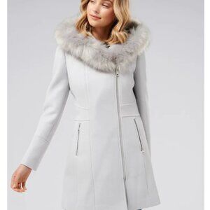 Ever New Petite Hoodie Fall Coat | Gray | Petite